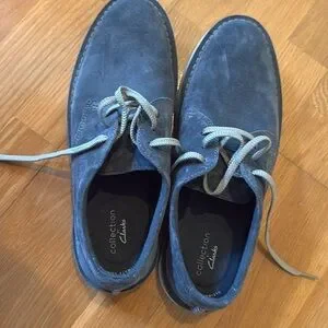 Clarks | Shoes | Clarks Blue And White Oxfords With Casual  display picture 3